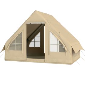Inflatable Camping Tent with Hand Pump, 4 Season Blow Up Tent, Waterproof and Windproof with Mesh Windows and Doors Inflatable Camping Tent with Hand Pump, 4 Season Blow Up Tent, Waterproof and Windproof with Mesh Windows and Doors