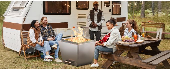 Cyberpit One Pro 25 inch Smokeless Fire Pit, w/Pull-Out Ash Pan, Portable Outdoor Firepits, Carry Handle for Backyard Patio Camping, Stainless St Cyberpit One Pro 25 inch Smokeless Fire Pit, w/Pull-Out Ash Pan, Portable Outdoor Firepits, Carry Handle for Backyard Patio Camping, Stainless St